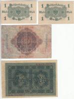 Német Birodalom / NDK 1910-1948. 20db vegyes bankjegy tétel T:vegyes
German Empire / GDR 1910-1948. ...