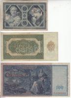 Német Birodalom / NDK 1910-1948. 20db vegyes bankjegy tétel T:vegyes
German Empire / GDR 1910-1948. ...