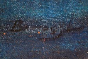 Olvashatatlan jelzéssel: Virágcsendélet, olaj, vászon, festék lepattanásokkal, 80×60 cm