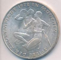 NSZK 1972G 10M Ag "Olimpia-München / Atléták" T:1-,2
GFR 1972G 10 Mark Ag "Olympic Ga...