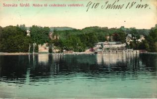 Szovátafürdő, Medve tó, cukrászda / lake, confectionery (r)