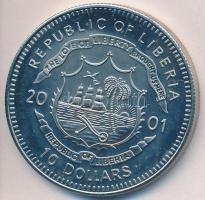Libéria 2001. 10$ "Szabadság pillanatai- Holokauszt vége" multicolor T:PP 
Liberia 2001. 1...