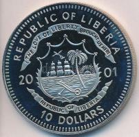 Libéria 2001. 10$ "Szabadság pillanatai- Libéria megalapítása" multicolor T:PP 
Liberia 20...