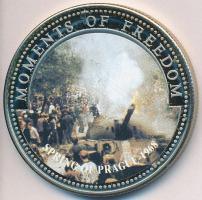 Libéria 2001. 10$ "Szabadság pillanatai- Prágai tavasz 1968" multicolor T:PP  Liberia 2001. 10 Dollars "Moments of Freedom- Spring of Prague" multicolor C:PP