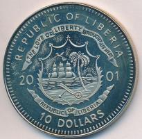 Libéria 2001. 10$ "Szabadság pillanatai- A tudomány szabadsága" multicolor T:PP ujjlenyoma...