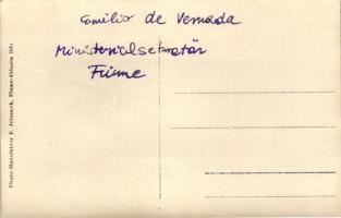 Fiume, kikötő, Verneda Emil miniszteri titkár / port, ministerial secretary, ships, photo