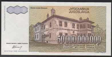 Jugoszlávia 1993. 50.000.000.000D "Specimen 0000" T:I