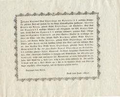 1807. Gróf Eszterházy János gyászjelentése / Traueranzeige von Johann Graf Eszterházy