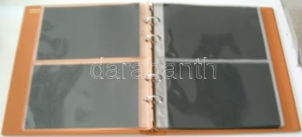 Lindner bankjegy berakó, 25db osztott lappal, barna színben