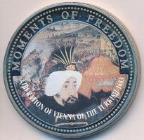 Libéria 2001. 10$ "Szabadság pillanatai- Bécs felszabadulása a török uralom alól" multicolor T:PP  Liberia 2001. 10 Dollars "Moments of Freedom- Liberation of Vienna of the Turkish" multicolor C:PP