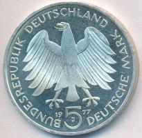 NSZK 1977J 5M Ag "Carl Friedrich Gauss" T:2 (PP)
GFR 1977J 5 Mark "Birth of Carl Frie...