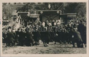 1930 Budapest I. Vérmező; a Pápai Legátus tábori miséje a Szent Imre ünnepségek alkalmából