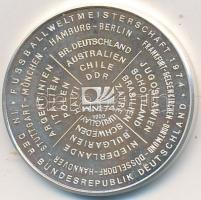 NSZK 1974. "Labdarúgó Világbajnokság - Dortmund" Ag emlékérem (13g/1000/30mm) T:2 (PP)
GFR...