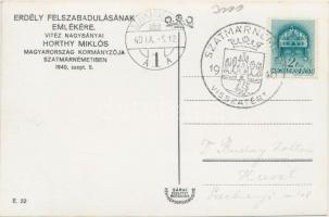 1940 Szatmárnémeti, Satu Mare; bevonulás, Horthy Miklós, Teleki Pál, Hóman Bálint / entry of the Hun...