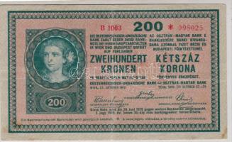 1918. 200K "B" + "*" 1000-es sorszámmal T:II/II- RR!!