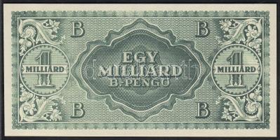 1946. 1.000.000.000.000B.-pengő "zöld" csak hátoldali nyomat! T:I R!