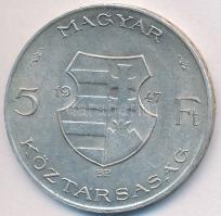 1947. 5Ft Ag "Kossuth" T:2-
Adamo F8.1