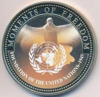 Libéria 2001. 10$ "Szabadság pillanatai - Maratoni csata" multicolor T:PP felületi karc Liberia 2001. 10 Dollars "Moments of Freedom - Battle of Marathon" multicolor C:PP slightly scratched