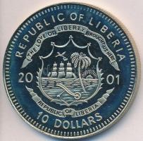 Libéria 2001. 10$ "Szabadság pillanatai- Mandela elnök lesz" multicolor T:PP felületi karc...
