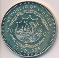 Libéria 2001. 10$ "Szabadság pillanatai- Holokauszt vége" multicolor T:PP felületi karc
Li...