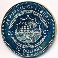 Libéria 2001. 10$ "Szabadság pillanatai - A Berlini Fal lebontása" multicolor T:PP fo.
Lib...