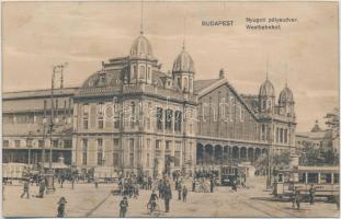 Budapest VI. Nyugati pályaudvar, villamosok (fl)