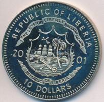Libéria 2001. 10$ "Szabadság pillanatai-Spanyol polgárháború" multicolor T:PP ujjlenyomato...