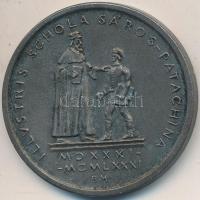 Borsos Miklós (1906-1990) 1981. "Sárospataki iskola / II. Rákóczi Ferenc" Br emlékérem (40...