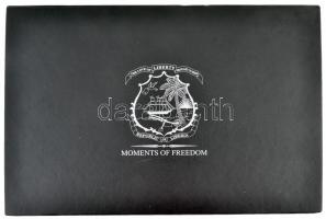 "Moments of Freedom - Republic of Liberia" érmetartó 24 férőhellyel használt állapotban