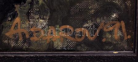 Iliász Ajdarov (1956- ): Cocker spániel, olaj, vászon, jelzett, fa keretben, 90×80 cm /

И...