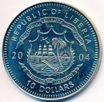 Libéria 2004. 10$ "Szabadság pillanatai-Lech Walesa és a Szolidaritás 1980" multicolor T:P...