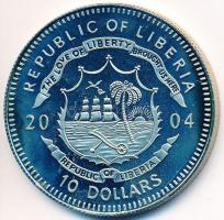 Libéria 2004. 10$ "Szabadság pillanatai-Tienanmen tér 1989" multicolor T:PP felületi karc
...