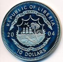 Libéria 2004. 10$ "Szabadság pillanatai-A spanyol armada pusztulása 1588" multicolor T:PP
...