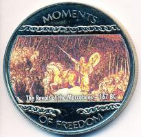 Libéria 2004. 10$ "Szabadság pillanatai-A Makkabeusok felkelése Kr.e. 167" multicolor T:PP felületi karc Liberia 2004. 10 Dollars "Moments of Freedom-The Revolt of the Maccabees 167 BC" multicolor C:PP slightly scratched