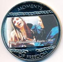 Libéria 2004. 10$ "Szabadság pillanatai-Az algériai függetlenségi háború 1954" multicolor T:PP felületi karc  Liberia 2004. 10 Dollars "Moments of Freedom-War of independence in Algeria 1954" multicolor C:PP slightly scratched