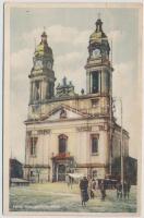 Pápa, Római katolikus templom, hiányos leporello képeslap / missing leporello (b)