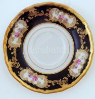 Reichenbach echt kobalt mokkás készlet, kézzel festett, jelzett, hibátlan