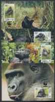 2002 Keleti síkvidéki gorilla sor Mi 1708-1711 4 CM