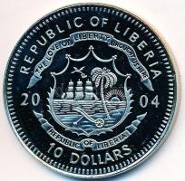 Libéria 2004. 10$ "Szabadság pillanatai-A gén-térkép 2000" multicolor T:PP felületi karc
L...