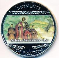 Libéria 2004. 10$ "Szabadság pillanatai-A nándorfehérvári ütközet 1456" multicolor T:PP ujjlenyomatos Liberia 2004. 10 Dollars "Moments of Freedom-The Battle of Nándorfehérvár 1456" multicolor C:PP fingerprint