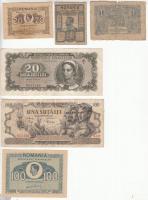 Románia 23db-os bankjegy tétel T:vegyes
Romania 23pcs of banknotes C:mixed