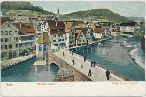 Calw, Nikolaus Kapelle, Nagold / chapel, bridge