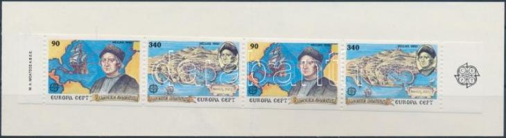 1992 Europa CEPT, 500 éve fedezték fel Amerikát bélyegfüzet MH 15 (Mi 1802-1803)