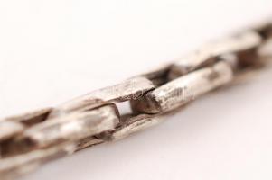 Férfi ezüst lánc, Ag br.: 31gr., jelzett,  egy szem hibás, 47cm