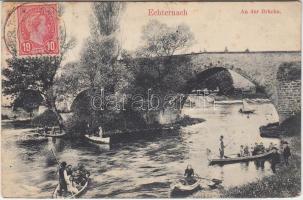Echternach, An der Brücke / bridge, boats (fl)