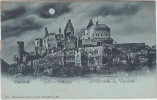 Vianden, Castle at night (cut)