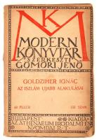 Goldziher Ignác: Az iszlám újabb alakulásai-tanulmány az iszlám vallástudomány köréből. Modern Könyvtár 151. Bp., Athenaeum Irod. és Nyomd. Részvényt. Kiadói papírkötés, kissé kopottas állapotban.