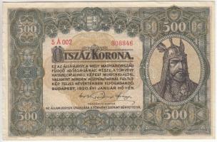 1920. 500K "Orell Füssli Zürich" T:III Adamo K33