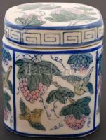 3 db fűszertartó, kézzel festett, jelzés nélkül, hibátlan, m:9-11 cm