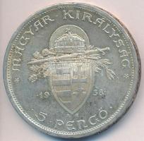 1938. 5P Ag "Szent István" T:2
Adamo P8.1